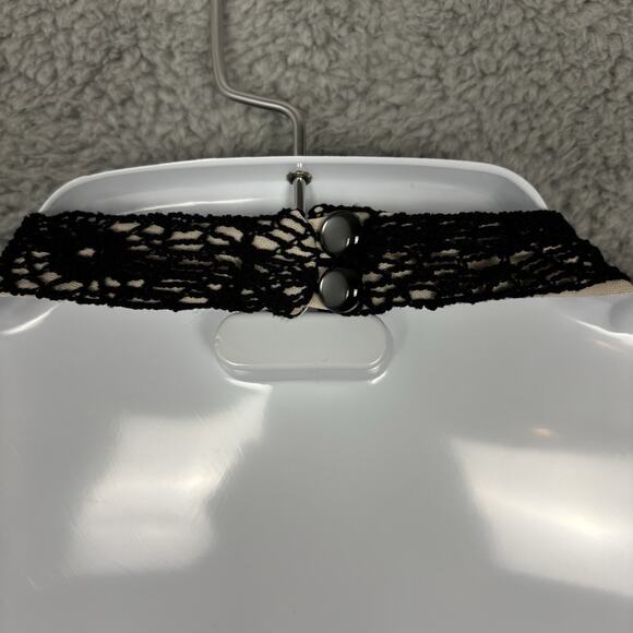 vtg Nine West Halter Dress Women sz 10 Mesh Spider Black Dark Fairy Whimsigoth - Picture 7 of 14